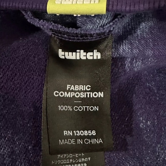 Twich tie dye hoodie Sz 2XL loungewear - Picture 6 of 6